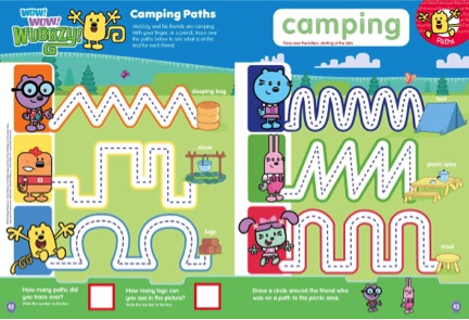 Wow! Wow! Wubbzy Camping Paths Activity